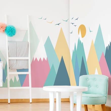 Kinderstickers van de Scandinavische bergen, Nivka, 110 x 165 cm