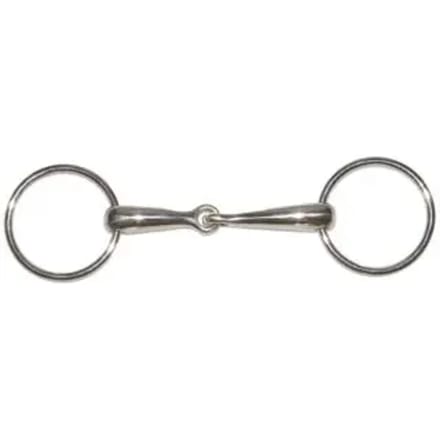 2-rings roestvrijstalen paardenbit Tattini