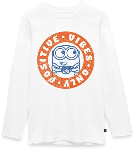 Minions Bob Positive Vibes Premium T-Shirt Tiener Lang