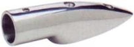 Goldenship Railbevestiging-eindbasis Zilver 22 mm