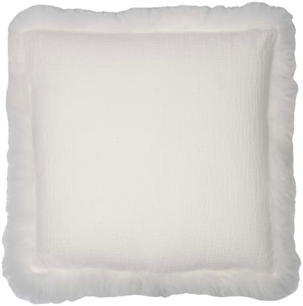 kussen schaap krulhaar linnen wit 40x40cm
