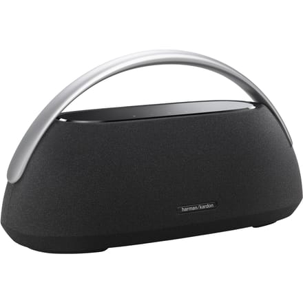 Harman Kardon Go + Play 3 - Premium Bluetooth Speaker - Design Luidspreker met Handgreep - Krachtige Bas & High-Fidelity Geluid - Draagbare Home Speaker - Zwart