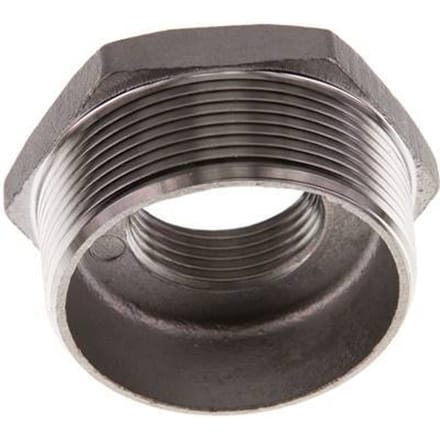 R 2'' x Rp 1'' M/F RVS Verloopring 16 Bar - FL2S-MF-SH-200R-100R