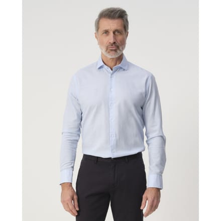 Campbell Casual Overhemd Blauw Heren