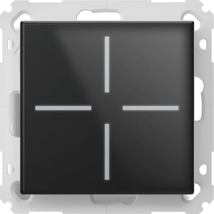 Homematic IP Glas - Schakelaar - Zwart
