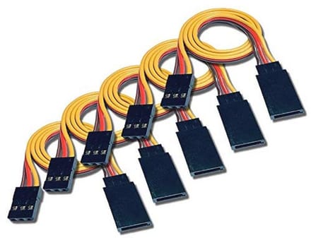 Premium Servo Verlengkabel 50 cm - 22 AWG - Mannelijk naar Vrouwelijk - 3 Pins