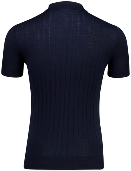 Born With Appetite poloshirt korte mouw donkerblauw