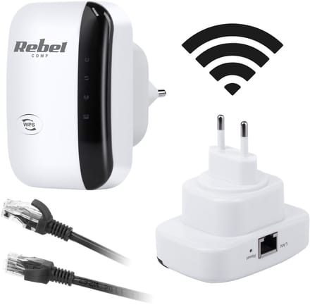 Rebel Comp - Wi-Fi Signaalversterker - 300 Mb/s - LAN