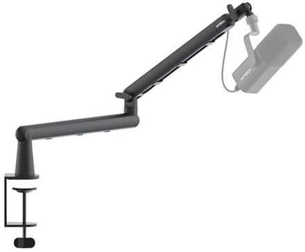 Verstelbare Microfoon Arm met Geïntegreerd Kabelbeheer en 360° Rotatie voor Streaming en Opname