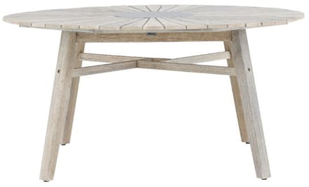 Rives tuintafel Ø150cm whitewash.