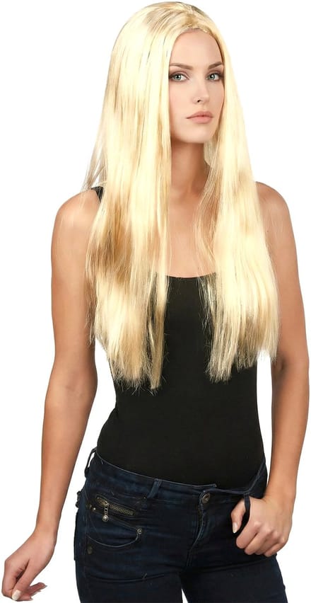 Vegaoo - Blonde damespruik voor volwassenen - Blond - One Size