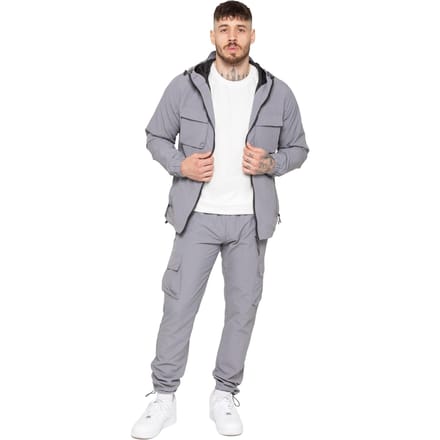 Enzo Milano Heren Poly Cargo Trainingspak Set