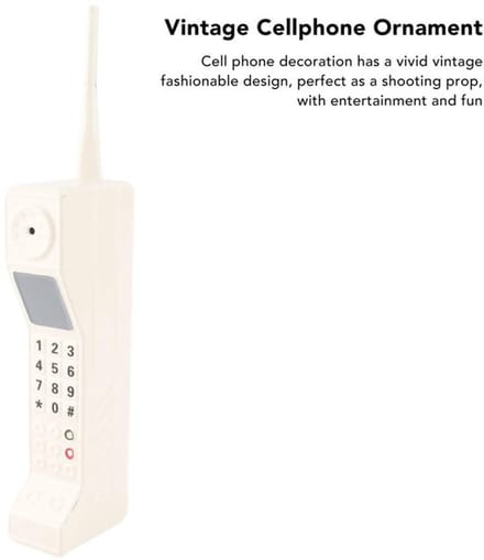 Dailygoods- Mobiele Telefoon Ornament - Retro Baksteen Model - Duurzaam IJzer