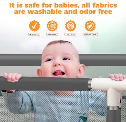 Activiteitencentrum voor baby's met ademend gaas en antislip basis