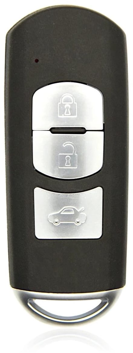 XEOD Autosleutelbehuizing - sleutelbehuizing auto - sleutel - Autosleutel geschikt voor Mazda Smartkey 3 knops