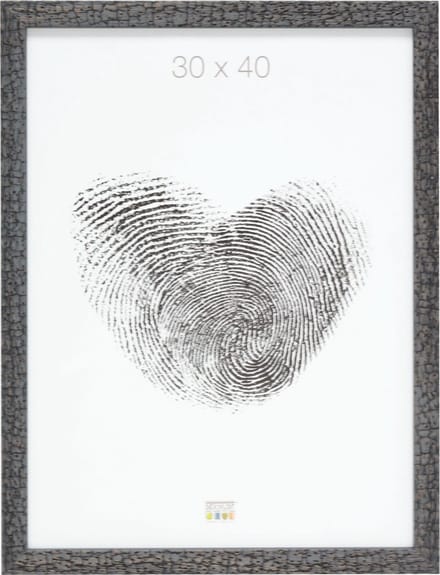 Deknudt Frames fotolijst S45RL7 - grijs - burned wood look - 30x40 cm