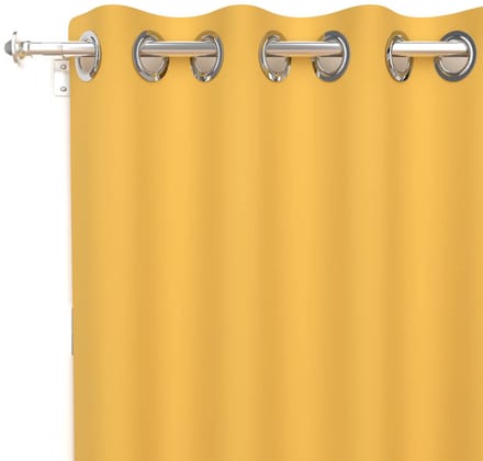 d'Ocre Alix Rideau l Å Illets, Polyester, Geel, 135x250 cm