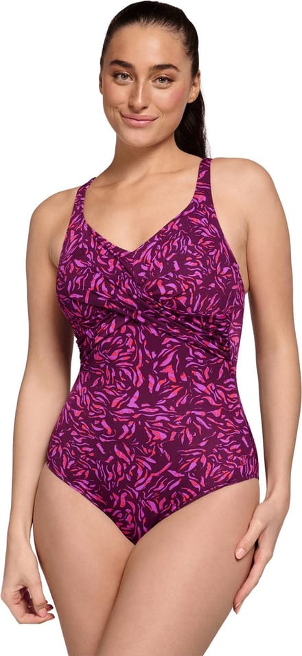 Ten Cate badpak soft cup wrapped coral reef voor Dames | Maat 40