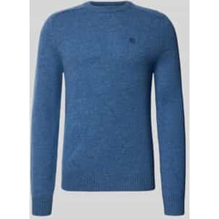 Regular fit gebreide pullover van pure wol