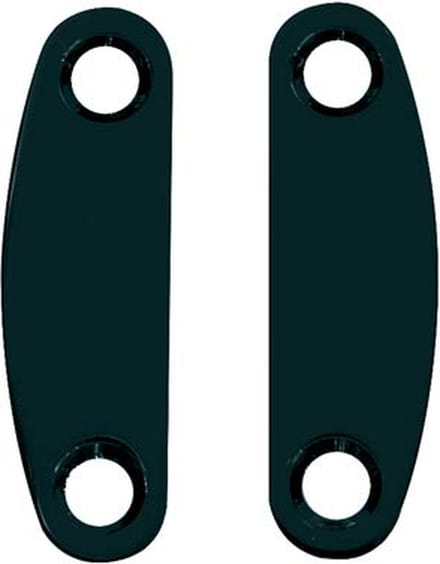 Boston NP-82-B Nekommantingsplaten - Set van 2, Zwart, 50,5x15,1 mm