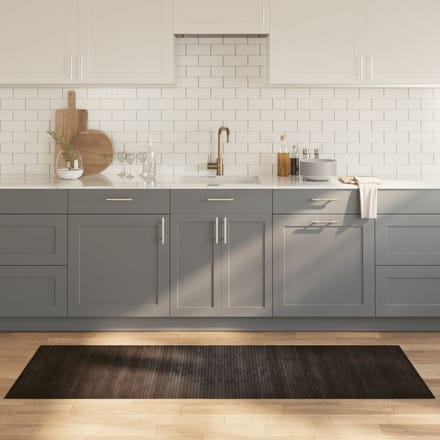 vidaXL - Vloerkleed - rechthoekig - 70x200 - cm - bamboe - donkerbruin