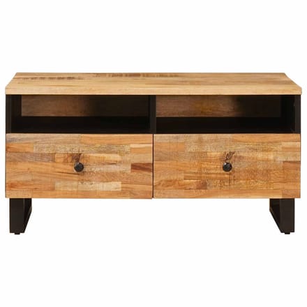 vidaXL - Salontafel - Bruin - 80 - x - 54 - x - 40 - cm - Massief - Mango - Hout