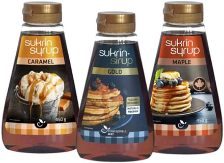 Sukrin | Mix Vezelrijke Siroop | Voordeelpakket | 3 x 325ml