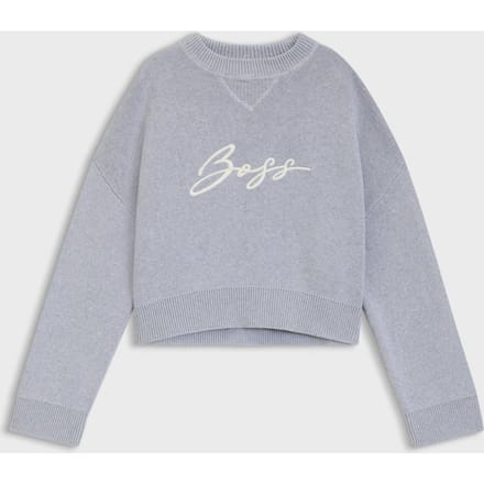 Relaxed fit gebreide pullover van puur katoen, model 'FINEVRA'