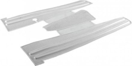 Treeplankbescherming RMS voor scooter Piaggio 80 Vespa Pxe 1981 tot 1997 wit