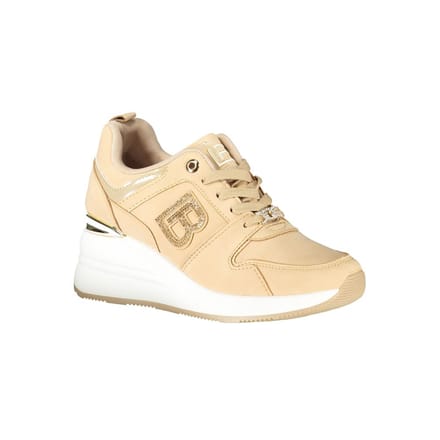 Laura Biagiotti Beigekleurige Polyester Dames Sneaker