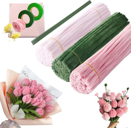Pijpenragers Set voor Bloemschikken - 300 Stuks Creatieve Knutselmaterialen