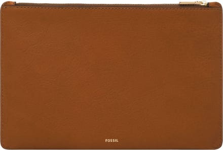 FOSSIL Utensil zak Pouch Saddle Lichtbruin