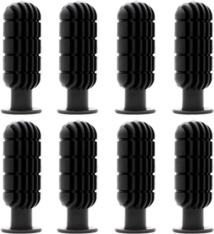 Tafelvoetbal handgrepen antislip 8 stuks PVC zwart