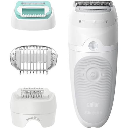 Braun Silk-épil 5-625 - Epilator - 3 in 1 - Inclusief 2 Extra's & Scheerkop - Voor Zachte Ontharing - Wit/Paars