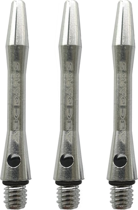 ABC Darts - Dart Shafts - Aluminium Zilver - Short - 3 Sets (9 stuk)