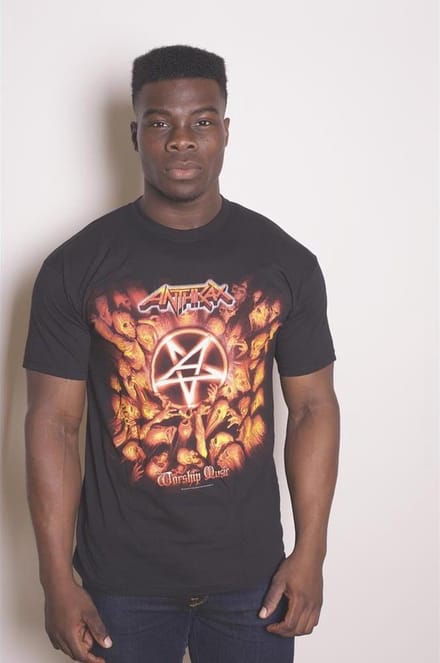 Anthrax - Worship Music Heren T-shirt - M - Zwart