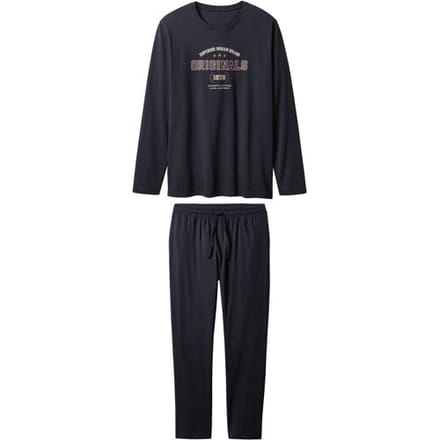 ESMARA MEN Heren pyjama (Marineblauw, S)