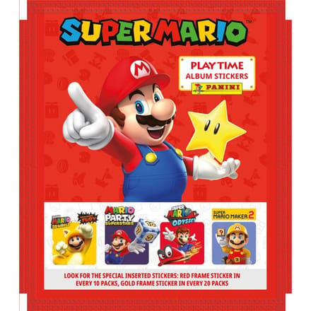 Panini Super Mario Sticker Pack Cards