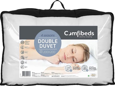Comfibeds 4-seizoenendekbed 200 x 200 cm - Topkwaliteit - Anti allergie - 100% microfiber
