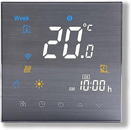 Programmeerbare WiFi Thermostaat met Touchscreen voor Verwarming en Airconditioning