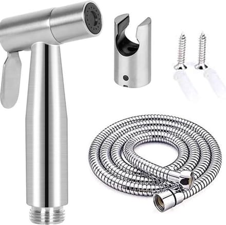Bidet - Handdouche - Sproeier - Handheld - RVS - Multifunctioneel - Zilver