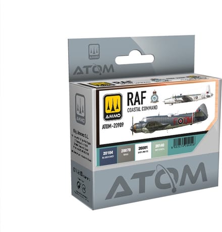 AMMO by Mig Jimenez Hobbyverf Acrylverf - MIG 20909 ATOM - RAF Kustcommando Kleuren - Acryl Set 4x20ml Verf set