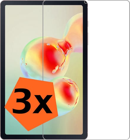 Screenprotector - 3 Stuks - Geschikt voor Samsung Galaxy Tab S6 Lite - Extra Sterk - Gehard Glas - Beschermglas - Tempered Glass - Screen Protector