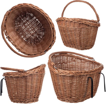 Darnis rieten fietsmand 35 x 27 cm naturel