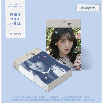WENDY (Rood fluweel) - Wish You Hell / 2e Mini-Album (Pakket ver.) Package ver. gray