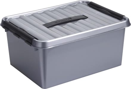 Sunware - Q-line opbergbox 15L metaal zwart