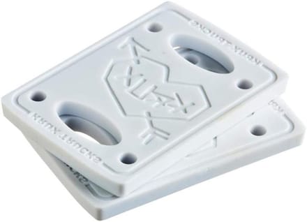 Skateboard Verhogers - Riser Pads - Voorkom Wielklemmen - Set van 3 - 1/8 Inch - Wit