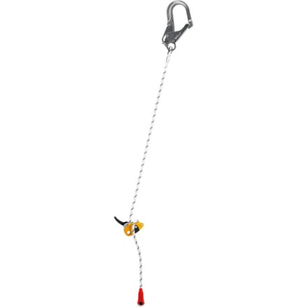 Petzl Grillon MGO 2 m Wit/Geel – Verstelbare positioneringslijn met MGO-connector