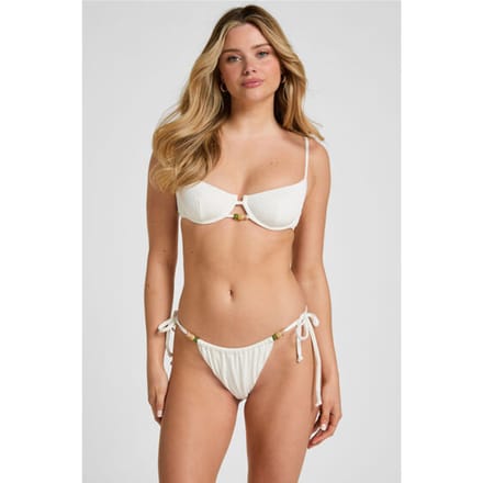 Hunkemöller Highleg Bikini Bottom Crinkle Wit