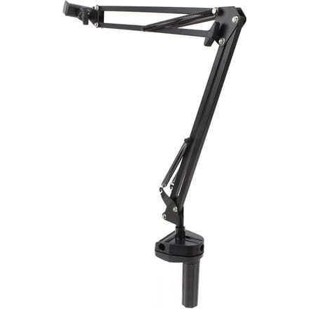 Overhead Video Standaard Telefoonhouder Scharnierende Arm Telefoonbevestiging Ondersteunt Smartphones tot 6.8 black